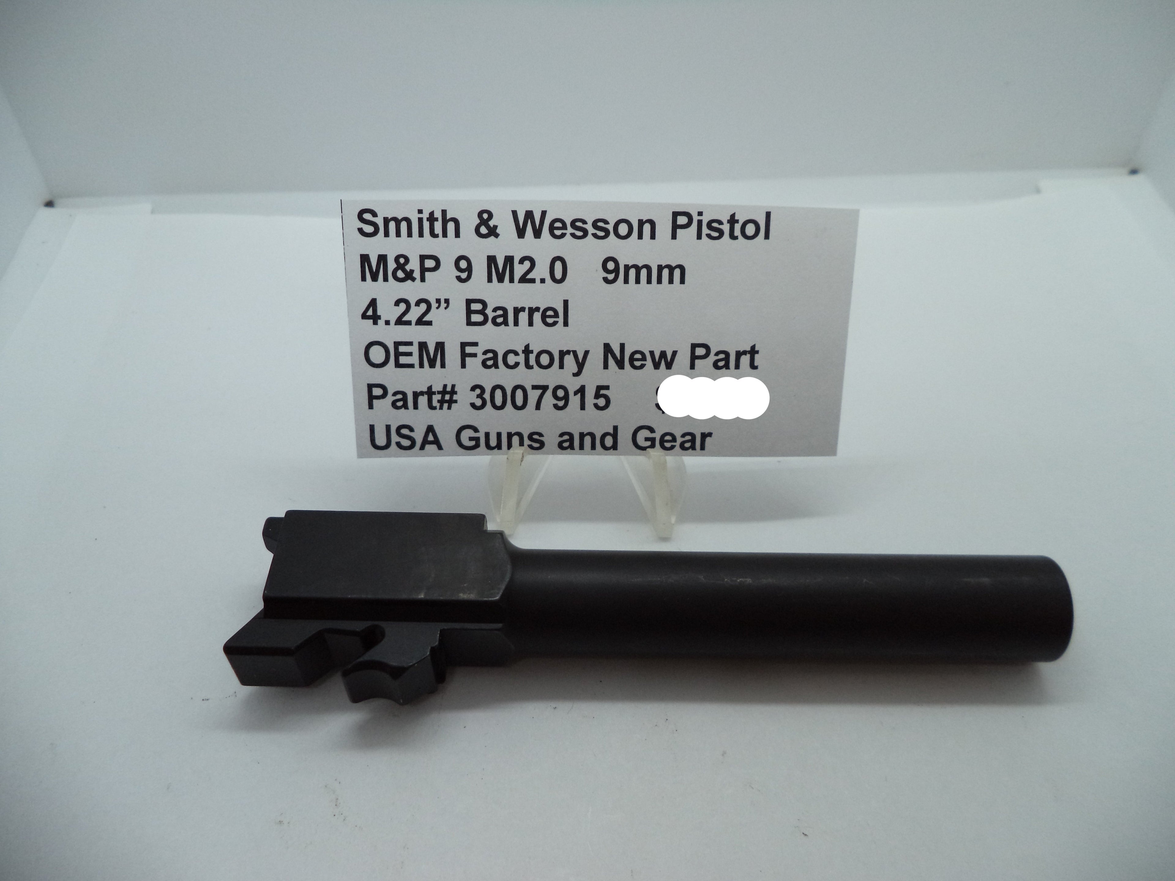 Smith & Wesson M&P 9 M2.0 Barrel 4.25" Full Size 9mm Steel Black 3007915