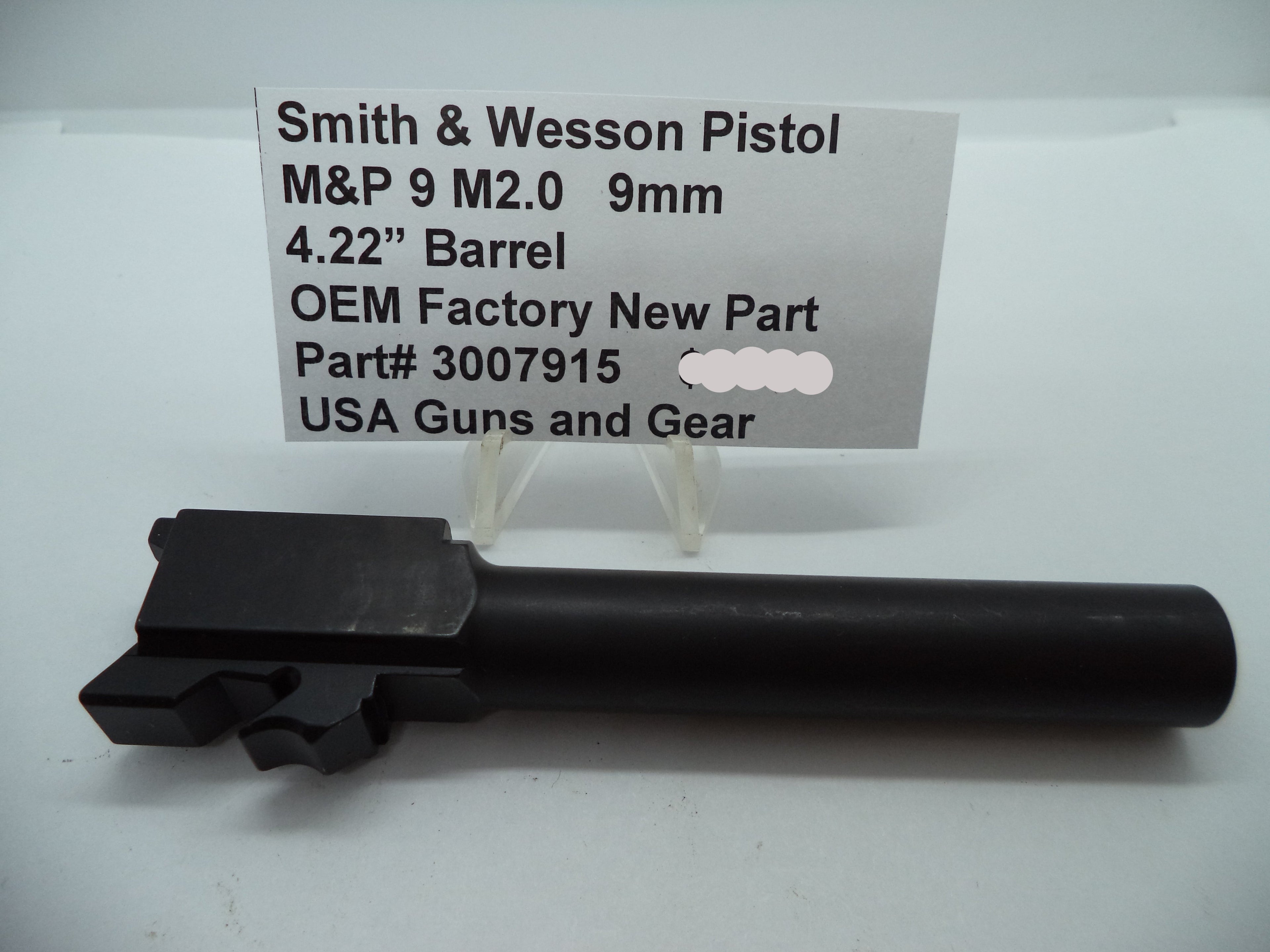 Smith & Wesson M&P 9 M2.0 Barrel 4.25" Full Size 9mm Steel Black 3007915