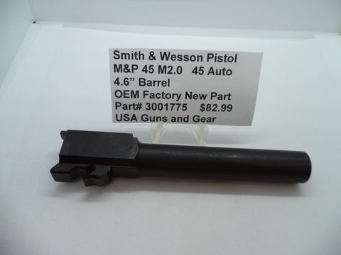 3001775 Smith & Wesson M&P 45 M2.0 Barrel 4.6" Factory New Part