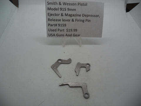 9159 Smith & Wesson Model 915  9mm Ejector & Magazine Depressor, Release Lever & Firing Pin Lever Used Parts