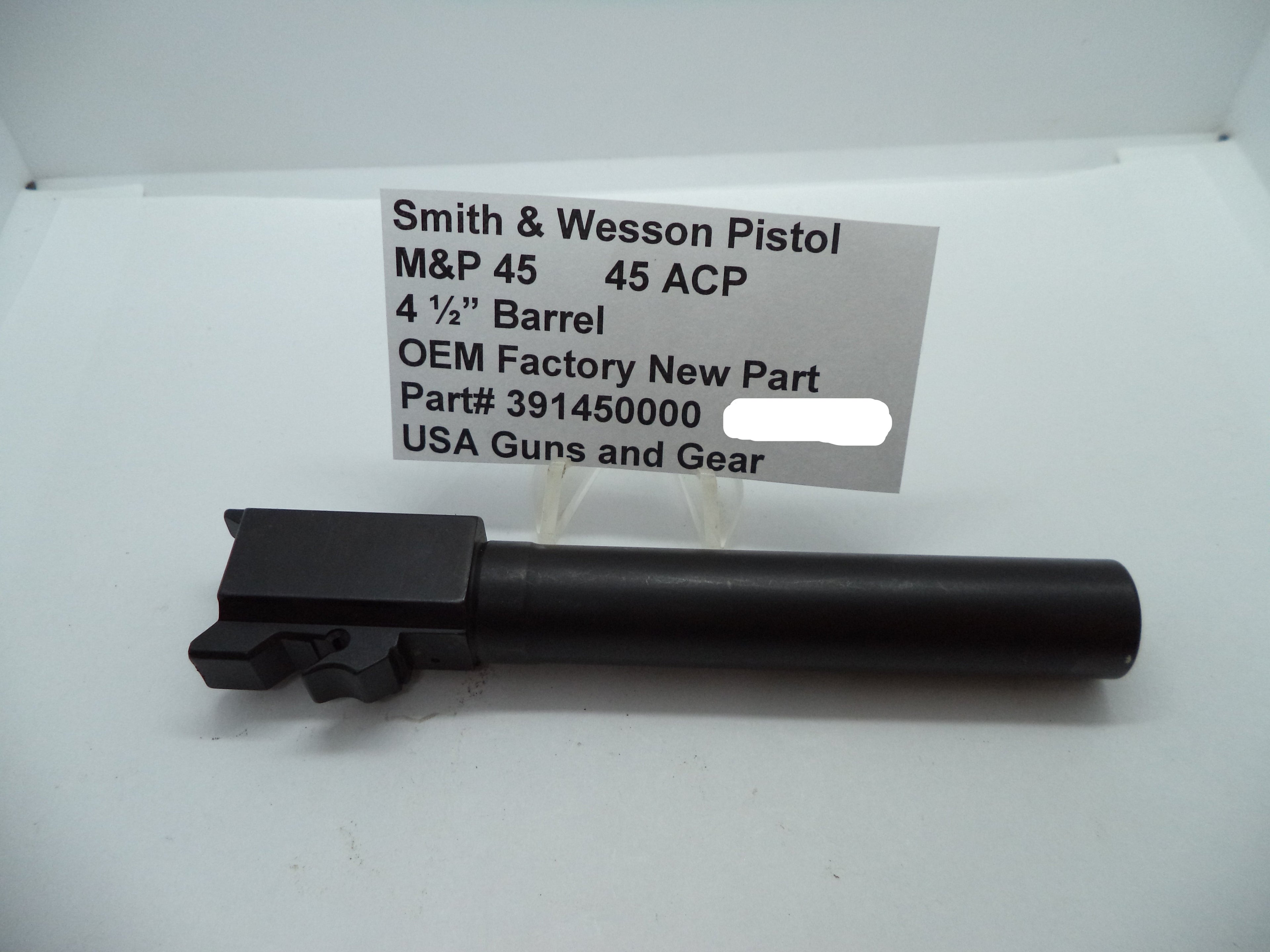 Smith & Wesson M&P 45 Barrel 4.5" - Factory OEM Part 391450000