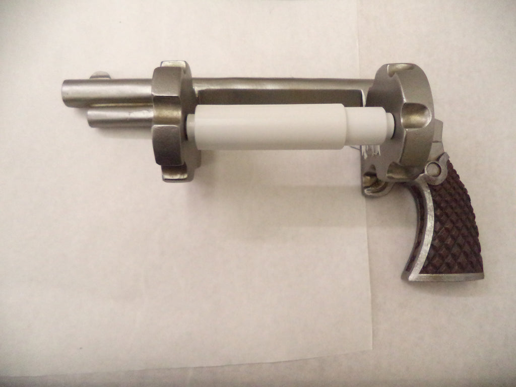 Pistol Toilet Paper Holder Quantity of 3 Durable Poly-Resin Very Detailed