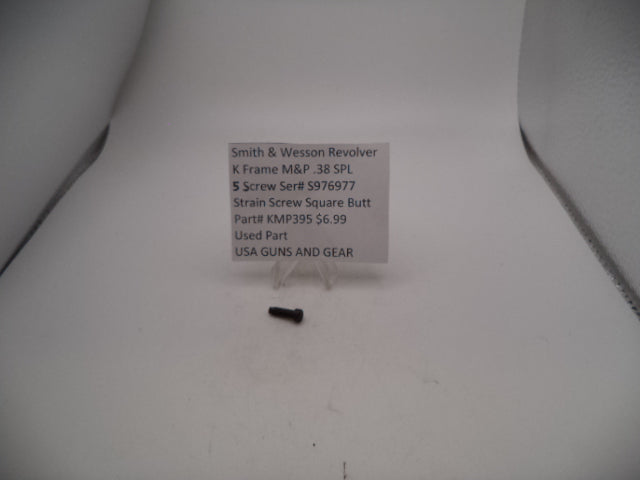 KMP395 Smith & Wesson K Frame M&P .38 SPL  Strain Screw Square Butt  Used