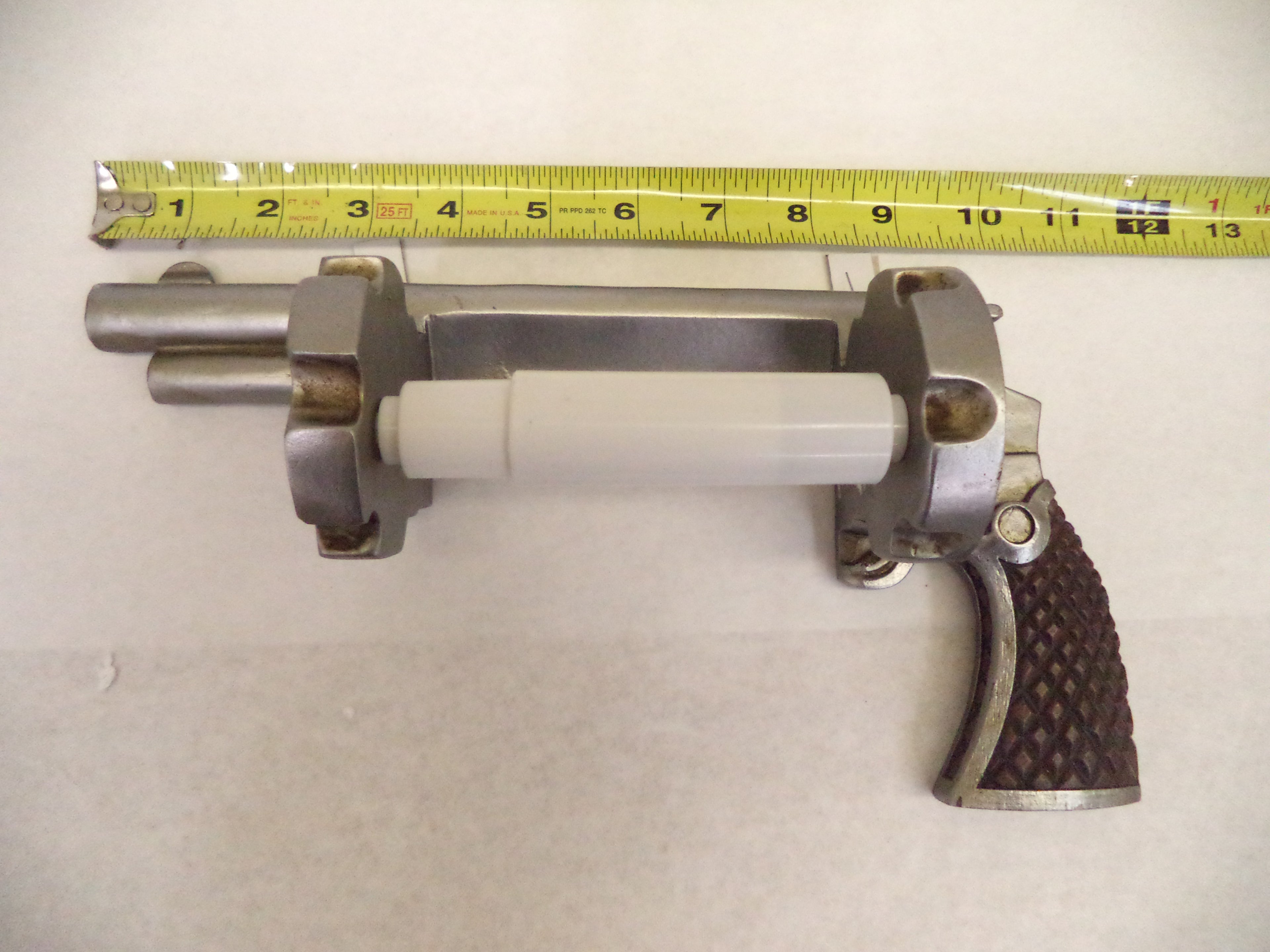 Pistol Toilet Paper Holder Quantity of 3 Durable Poly-Resin Very Detailed