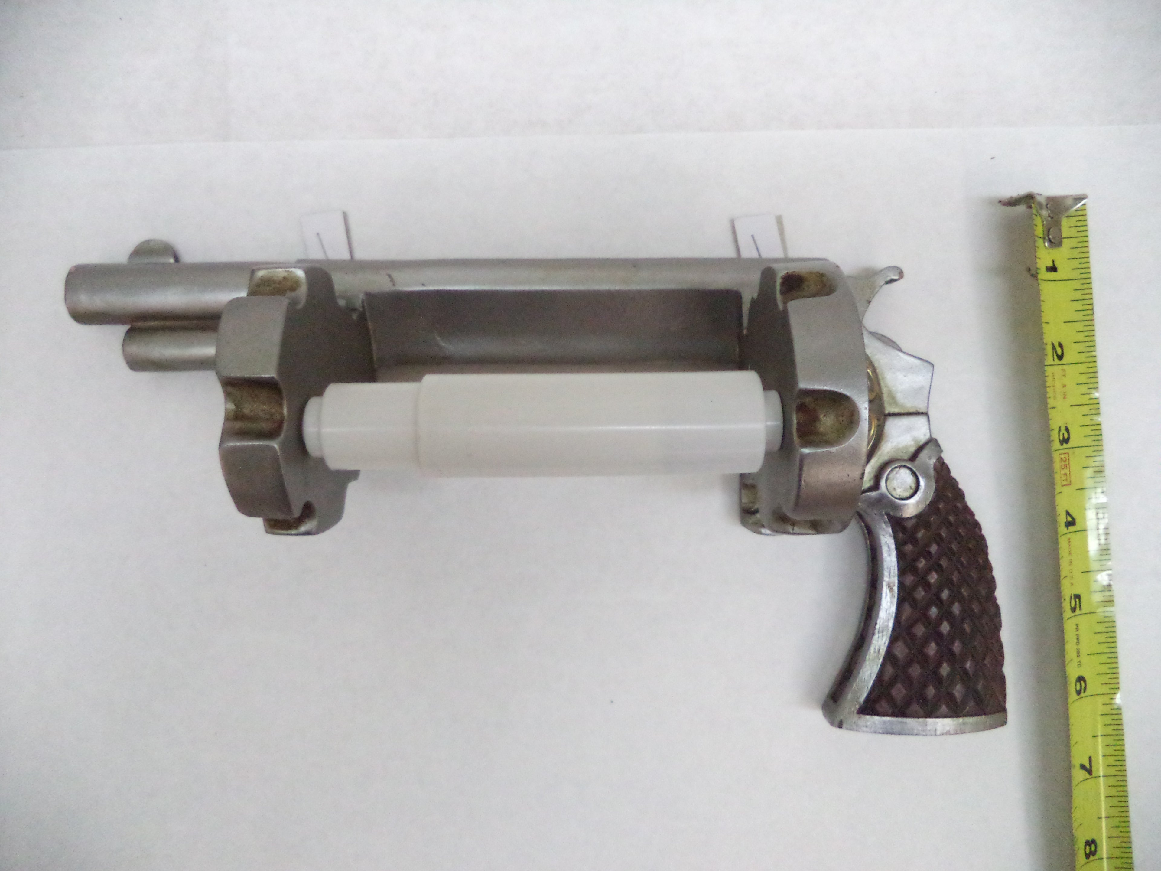 Pistol Toilet Paper Holder Quantity of 3 Durable Poly-Resin Very Detailed