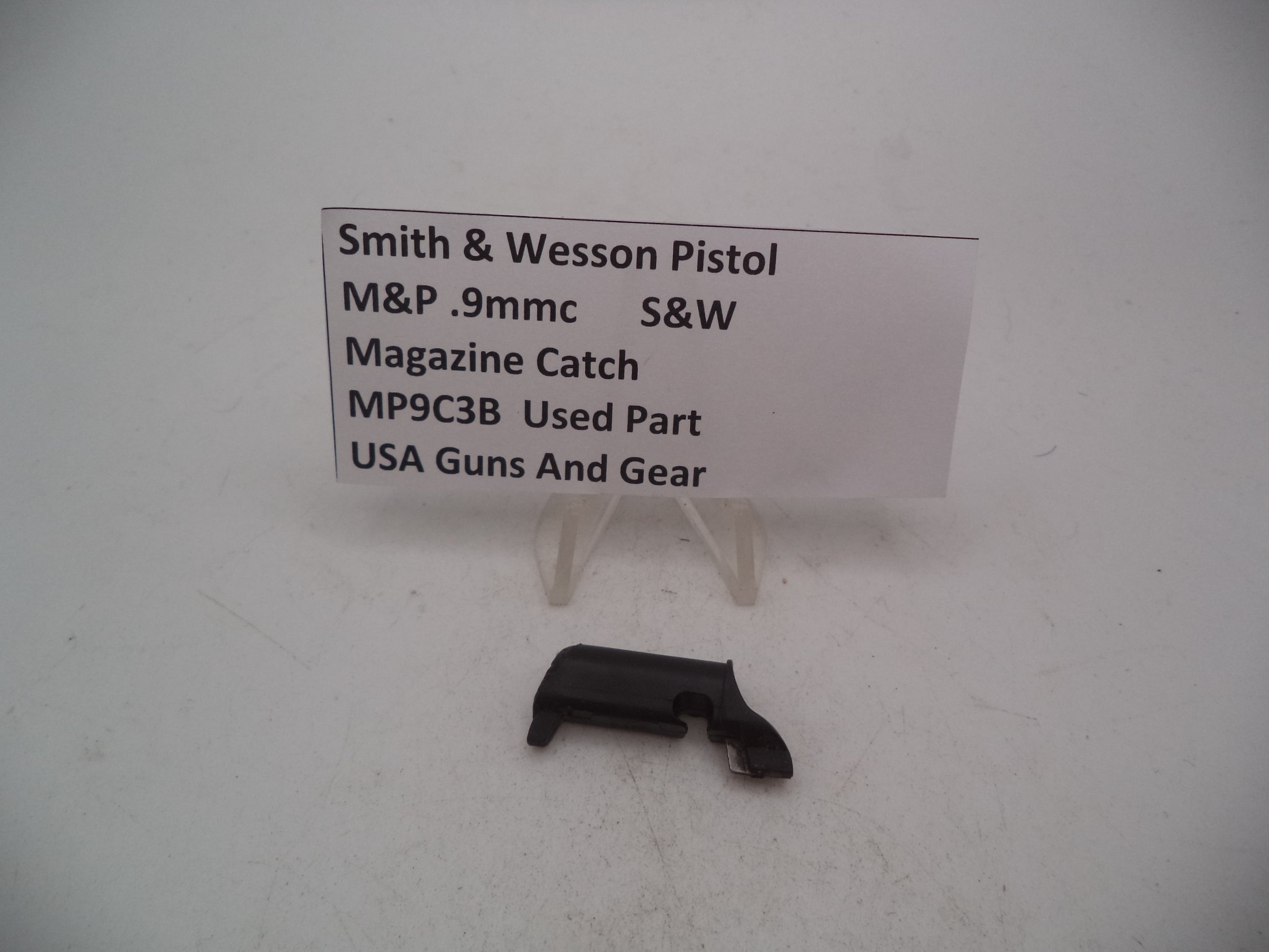 MP9C3B Smith & Wesson Pistol M&P 9 Compact Magazine Catch 9mm  Used Part