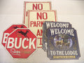 Man Cave Tin Signs 6-Pack - Vintage Metal Wall Decor Variety Pack