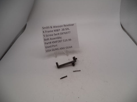 KMP387 Smith & Wesson K Frame M&P .38 SPL  5 Screw  Bolt Assembly  Used