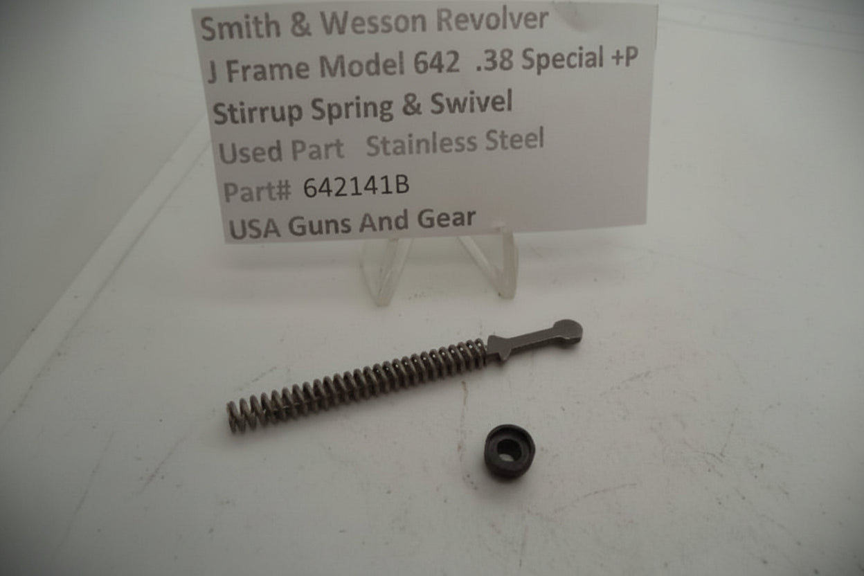Smith & Wesson Revolver J Frame Model 642 Stirrup Spring & Swivel .38 Special +P Stainless Used 642141B