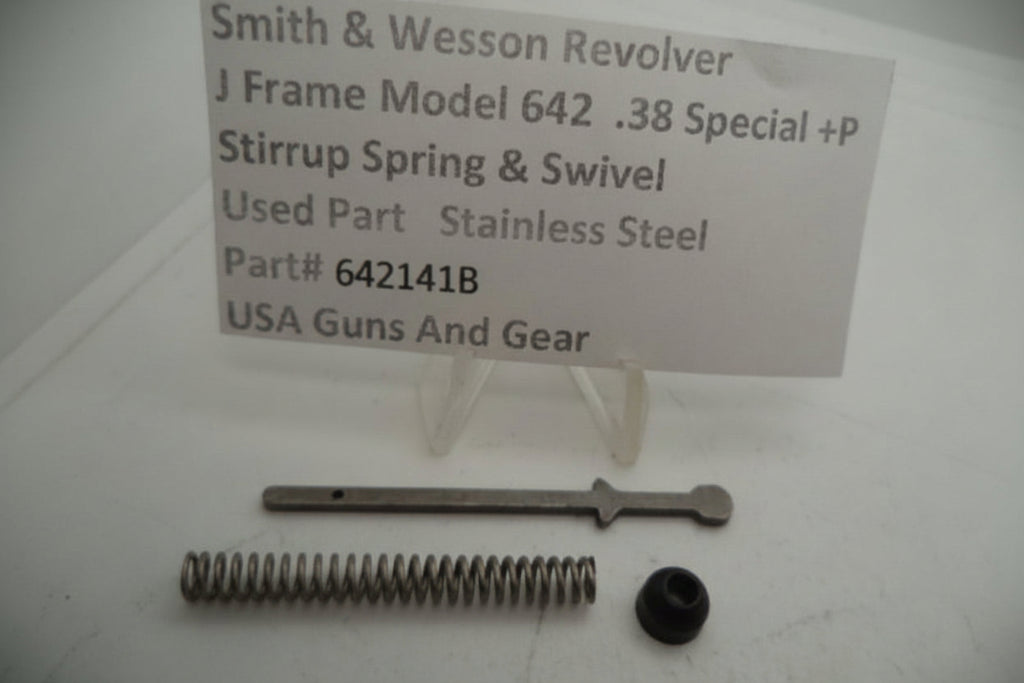Smith & Wesson Revolver J Frame Model 642 Stirrup Spring & Swivel .38 Special +P Stainless Used 642141B
