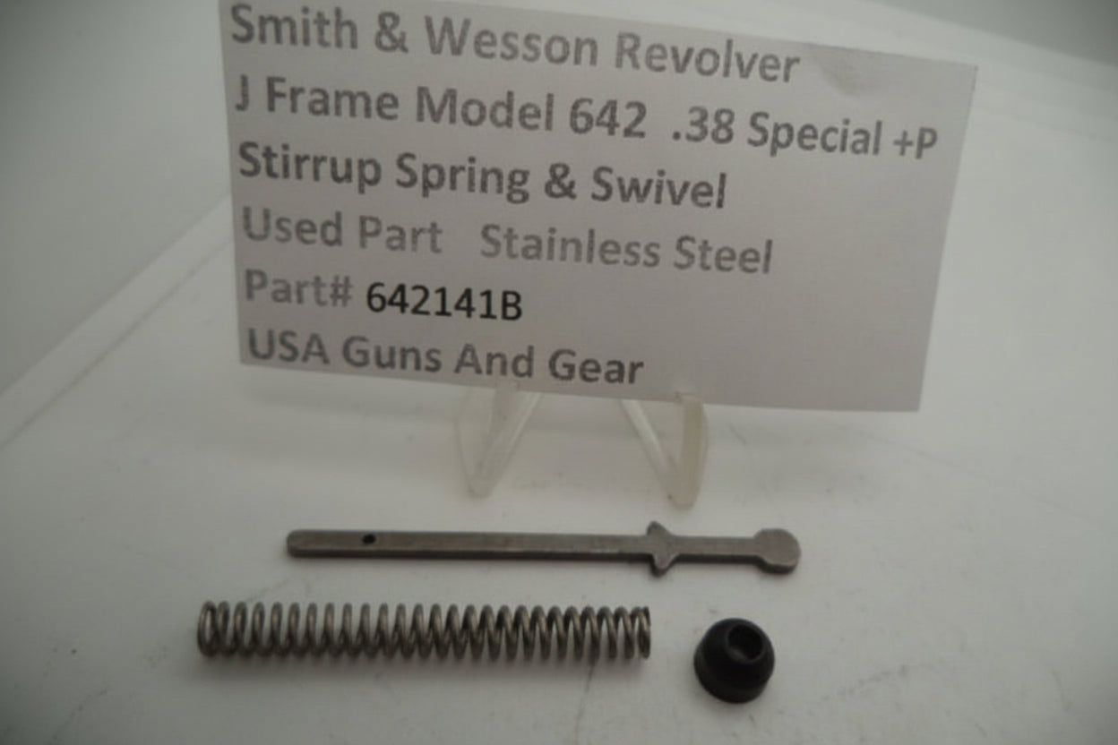 Smith & Wesson Revolver J Frame Model 642 Stirrup Spring & Swivel .38 Special +P Stainless Used 642141B