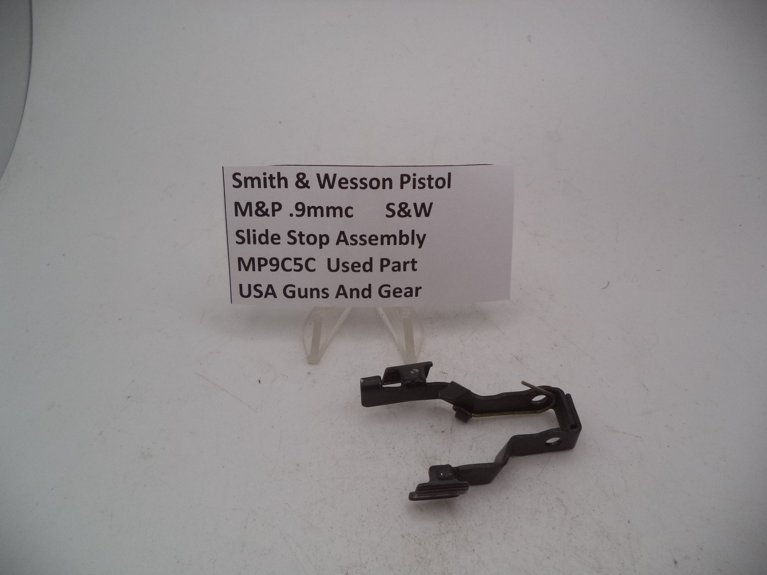 Smith & Wesson Pistol M&P 9 Compact Slide Stop Assembly 9mm Used MP9C5C
