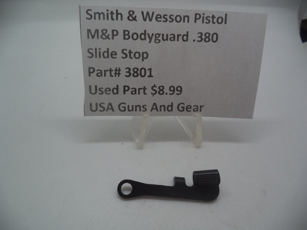 Smith & Wesson Pistol M&P Bodyguard 380 Slide Stop Used Part MP3801