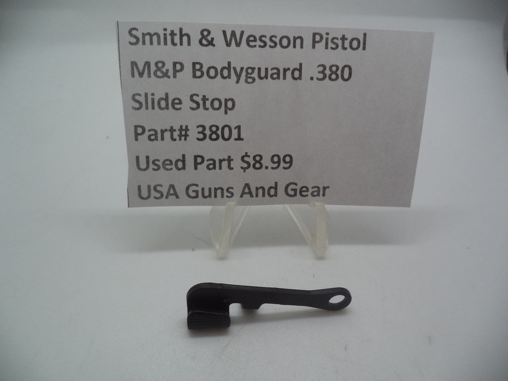 Smith & Wesson Pistol M&P Bodyguard 380 Slide Stop Used Part MP3801