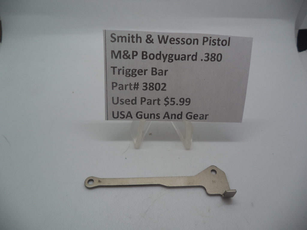 Smith & Wesson Pistol M&P Bodyguard 380 Trigger Bar Used Part 3802