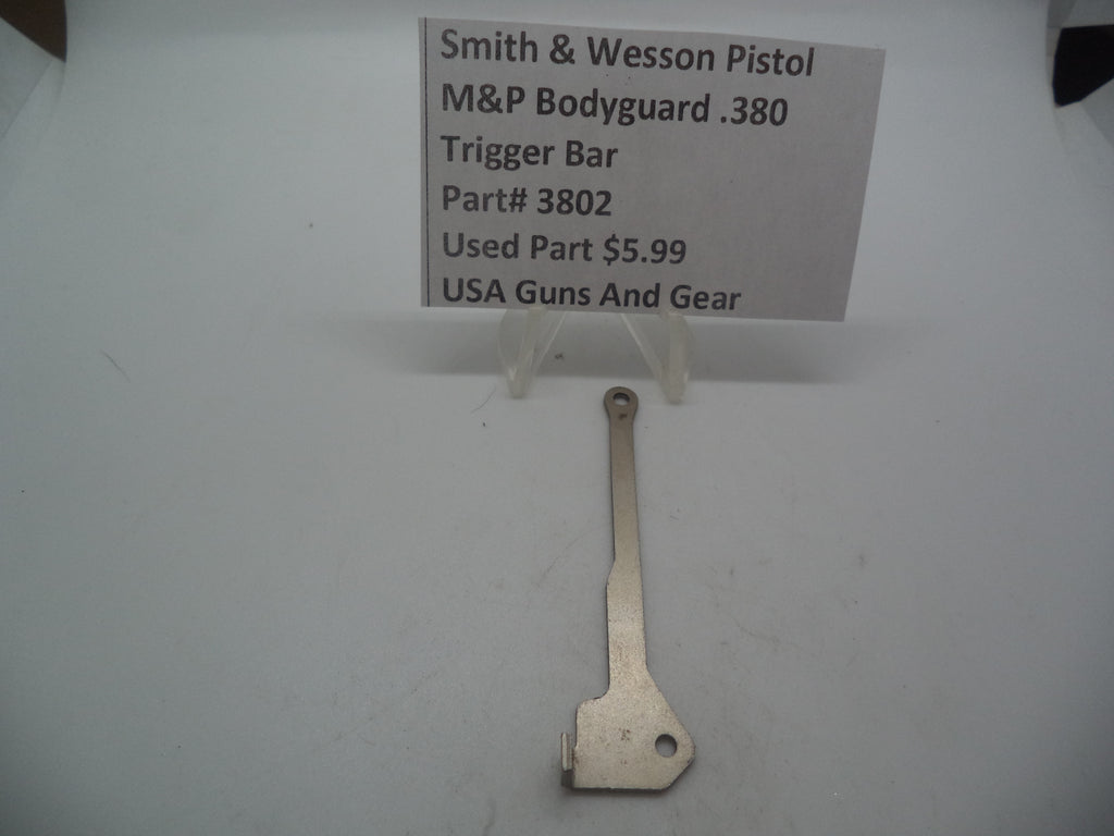 Smith & Wesson Pistol M&P Bodyguard 380 Trigger Bar Used Part 3802