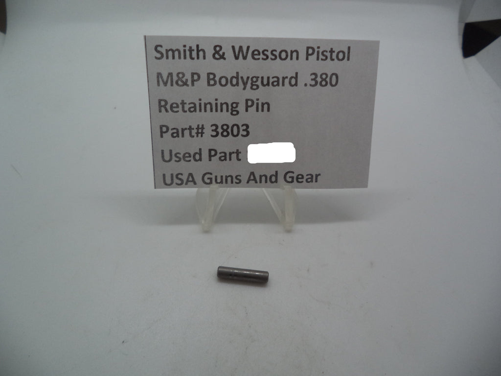 Smith & Wesson Pistol M&P Bodyguard 380 Retaining Pin Used Part 3803