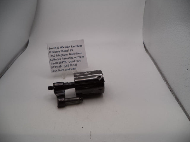 1977B Smith & Wesson K Frame Model 19 Used Cylinder Recessed w/Yoke .357 Magnum