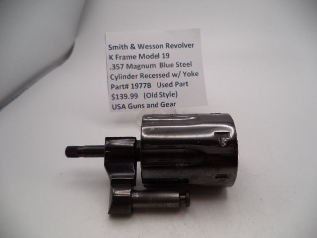 1977B Smith & Wesson K Frame Model 19 Used Cylinder Recessed w/Yoke .357 Magnum