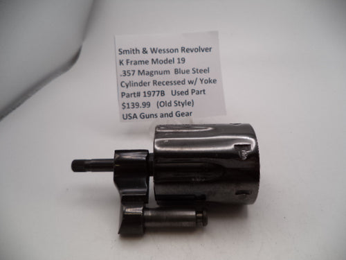 1977B Smith & Wesson K Frame Model 19 Used Cylinder Recessed w/Yoke .357 Magnum
