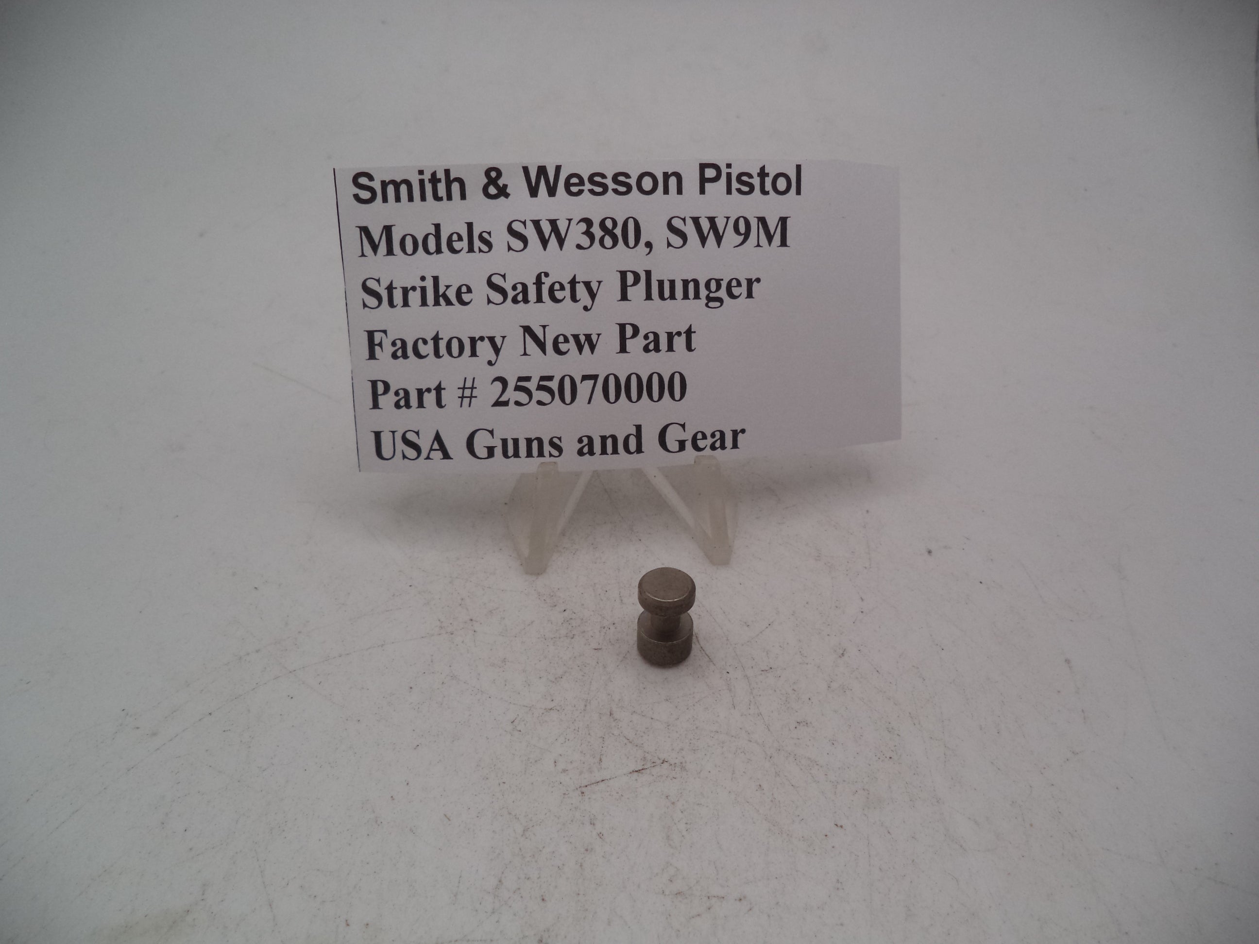255070000 Smith & Wesson Pistol Model SW380, SW9M Strike Safety Plunger New