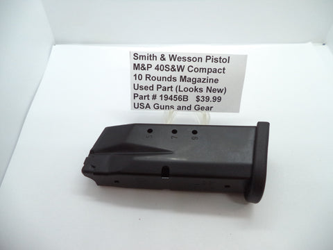 19456B Smith & Wesson M&P 40S&W Compact 10 Round Magazine Used