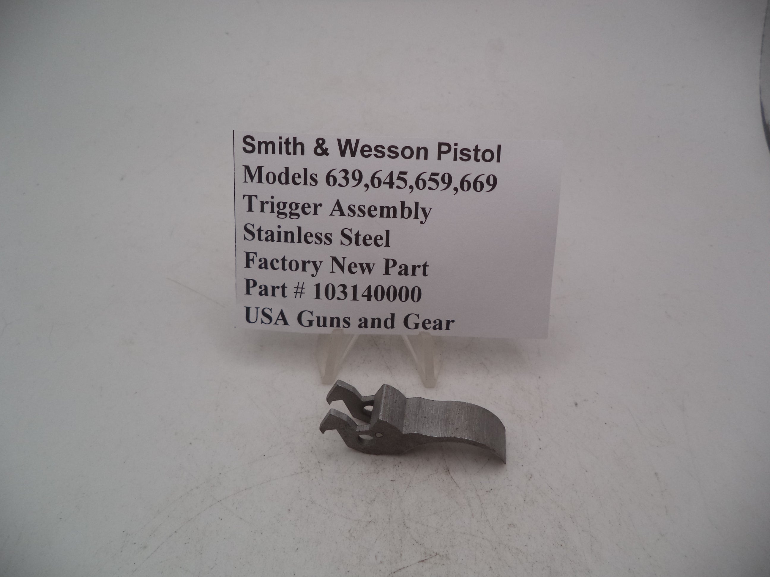 Smith & Wesson Trigger Assembly - Models 639, 645, 649, 669 - Factory New (Part #103140000)