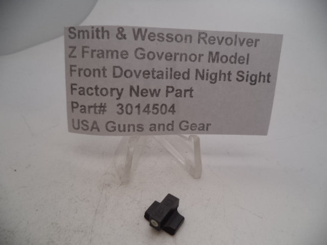 S&W Revolver Z Frame Governor Model Front Dovetailed Night Sight Factory New 3014504