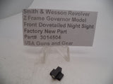 3014504 Smith & Wesson Revolver Z Frame Governor Model Front Dovetailed Night Sight