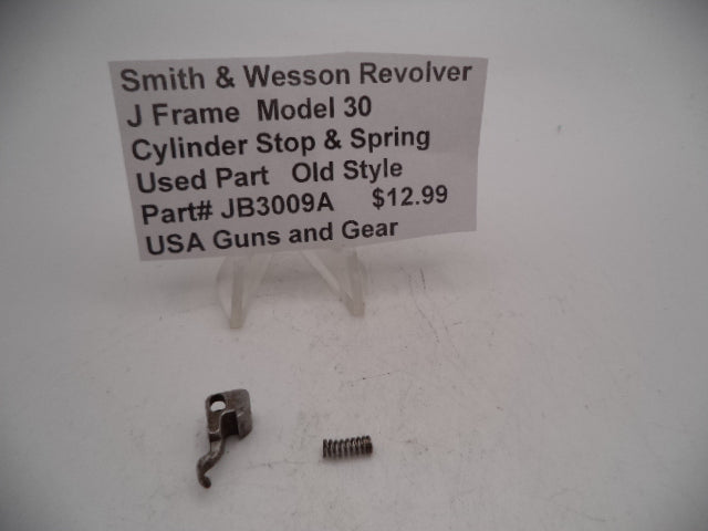 JB3009A Smith & Wesson J Frame Model 30 Cylinder Stop & Spring Used Old Style