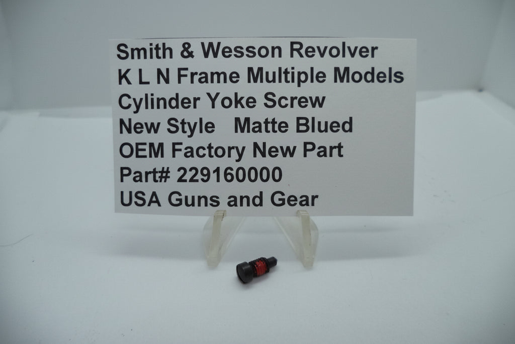 229160000 Smith & Wesson K, L N Frame Revolver New Style Models Blue Yoke Screw -                                USA Guns And Gear-Your Favorite Gun Parts Store