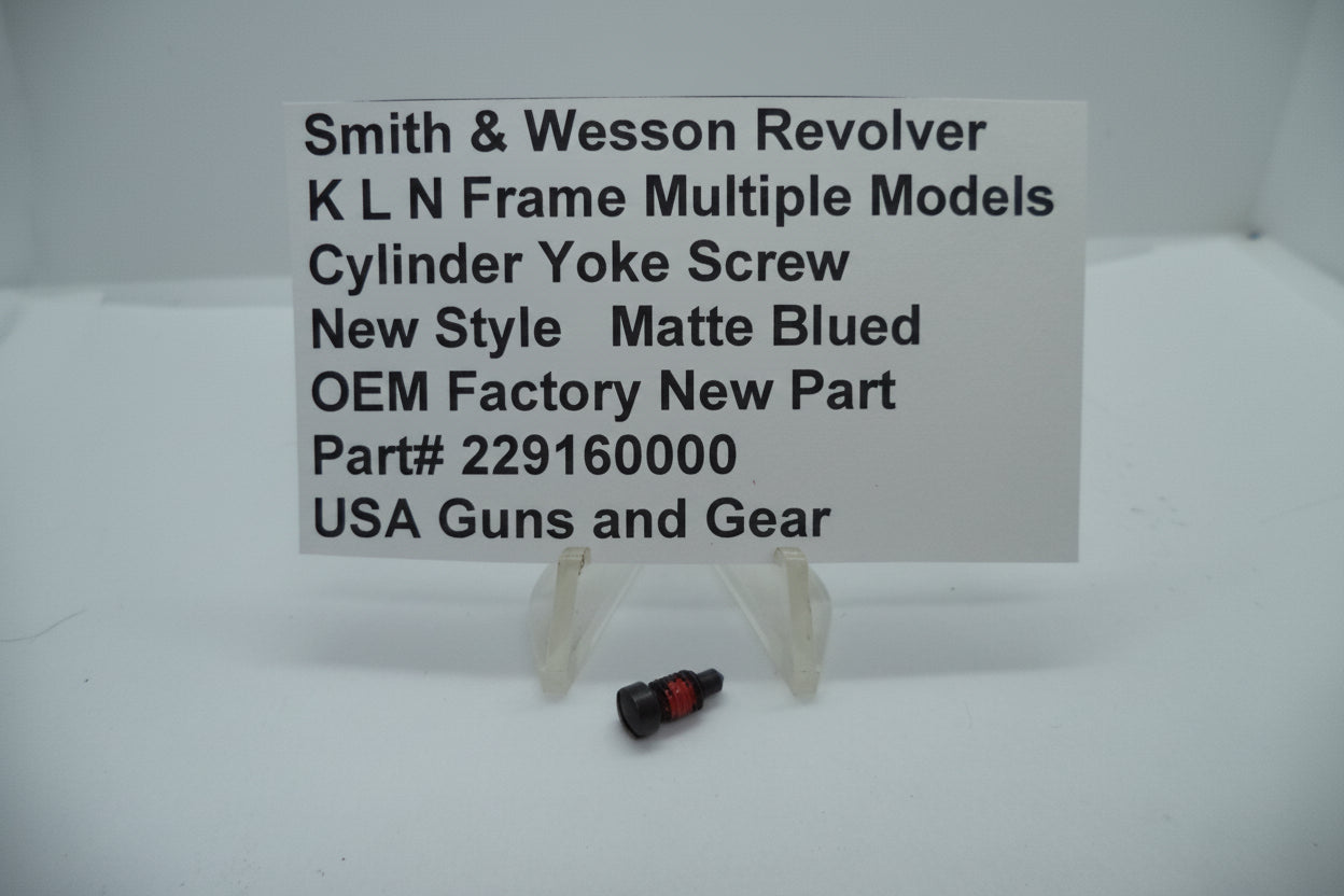 229160000 Smith & Wesson K, L N Frame Revolver New Style Models Blue Yoke Screw -                                USA Guns And Gear-Your Favorite Gun Parts Store