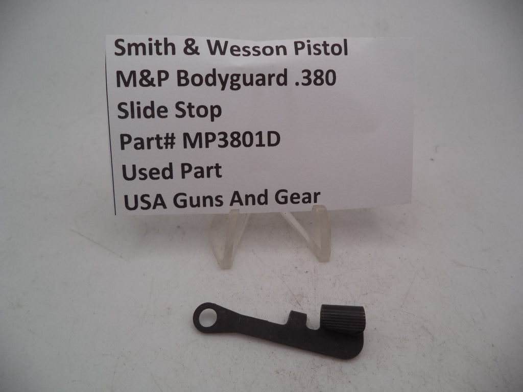 Smith & Wesson Pistol M&P Bodyguard .380 Slide Stop Used Part MP3801D