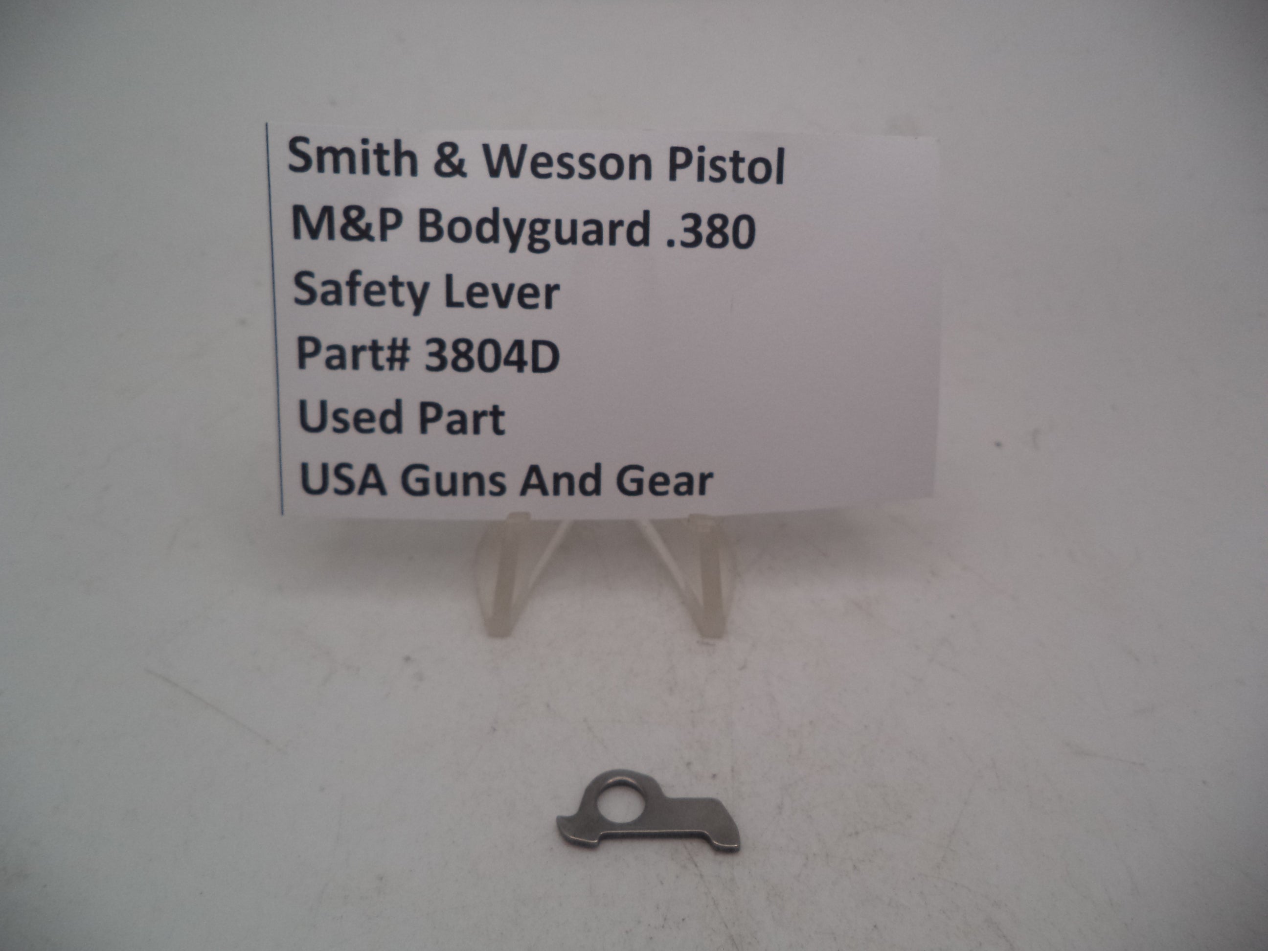 Smith & Wesson Pistol M&P Bodyguard .380 Safety Lever Used Part 3804D