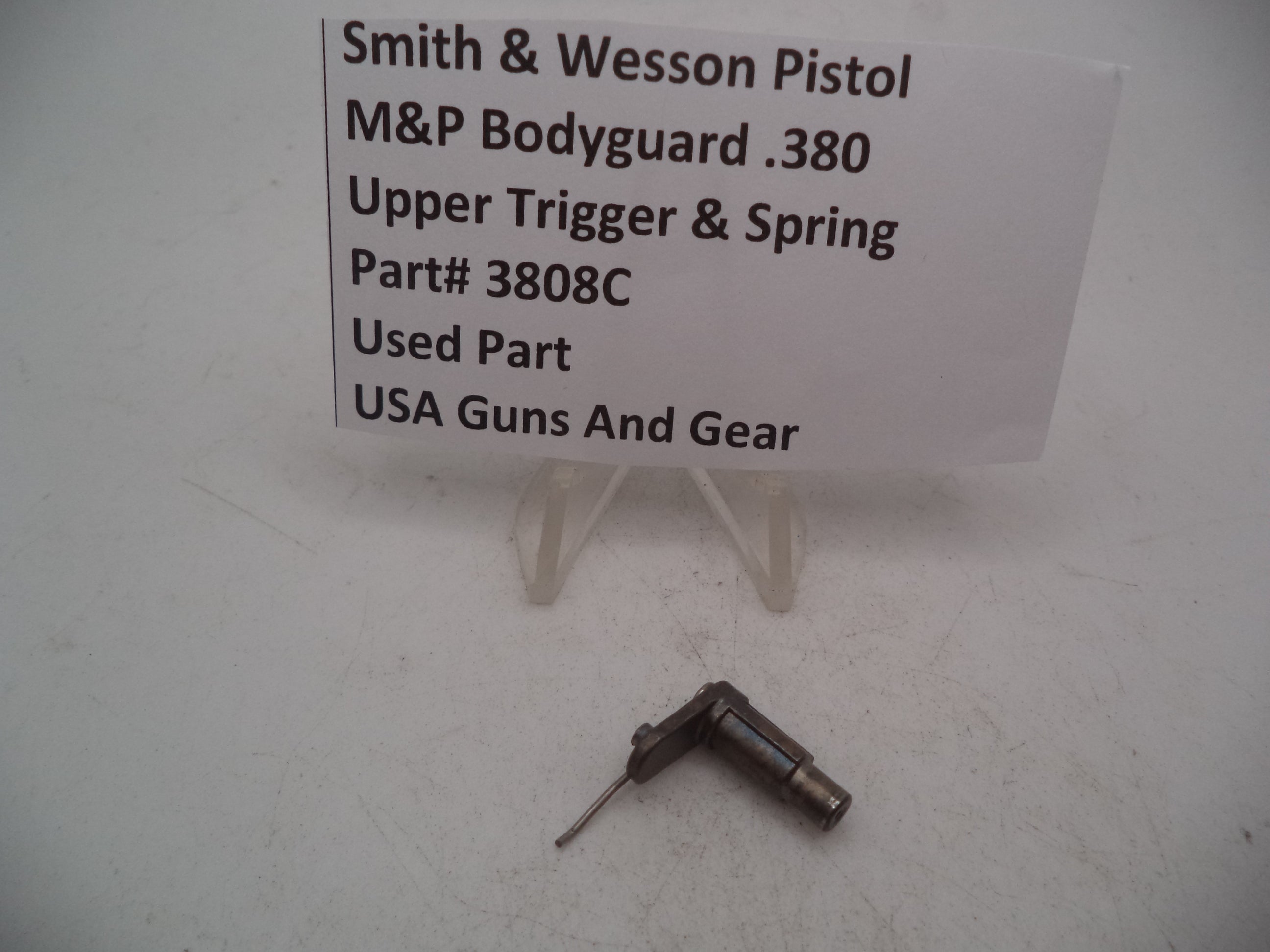 Smith & Wesson Pistol M&P Bodyguard .380 Upper Trigger & Spring Used Part 3808C