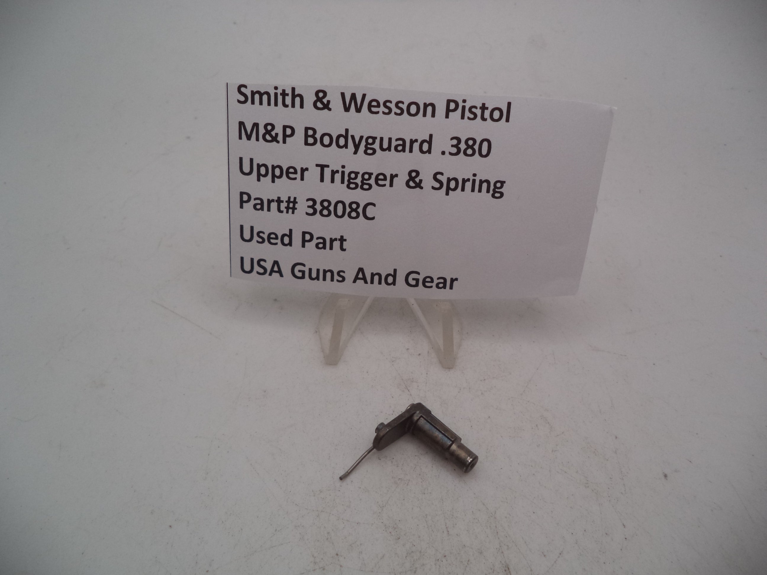 Smith & Wesson Pistol M&P Bodyguard .380 Upper Trigger & Spring Used Part 3808C