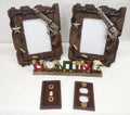 Revolver Decor Pack 5 Items Total- Picture Frame, Switch & outlet cover, Hunting