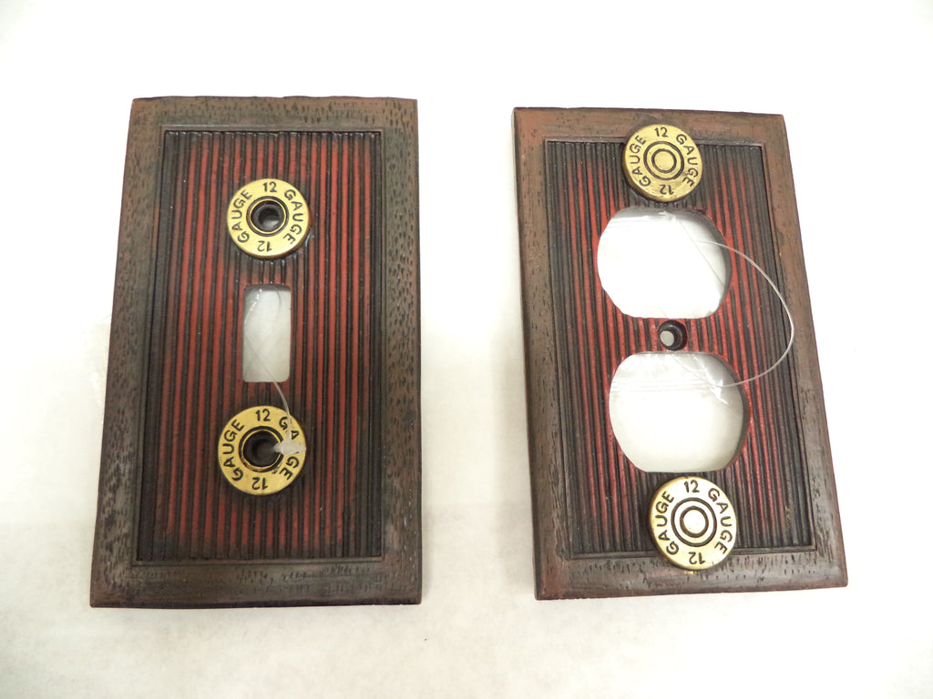 Revolver Decor Pack 5 Items Total- Picture Frame, Switch & outlet cover, Hunting