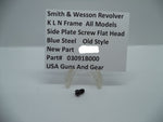 03091B000 S&W K L N Frame All Models Side Plate Screw Flat Head Blued
