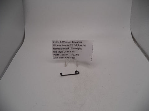 J3710A Smith & Wesson J Frame Model 37 .38 SPL Hammer Block Airweight Used