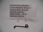 J3710A Smith & Wesson J Frame Model 37 .38 SPL Hammer Block Airweight Used