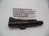 1521D Smith & Wesson K Frame Model 15 Used 4" Pinned Barrel .38 Special