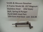 6645 Smith & Wesson K Frame Model 66 Bolt Spring & Plunger Used .357 Magnum