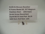 66172 Smith & Wesson K Frame Model 66 Strain Screw Round Butt .357 Magnum