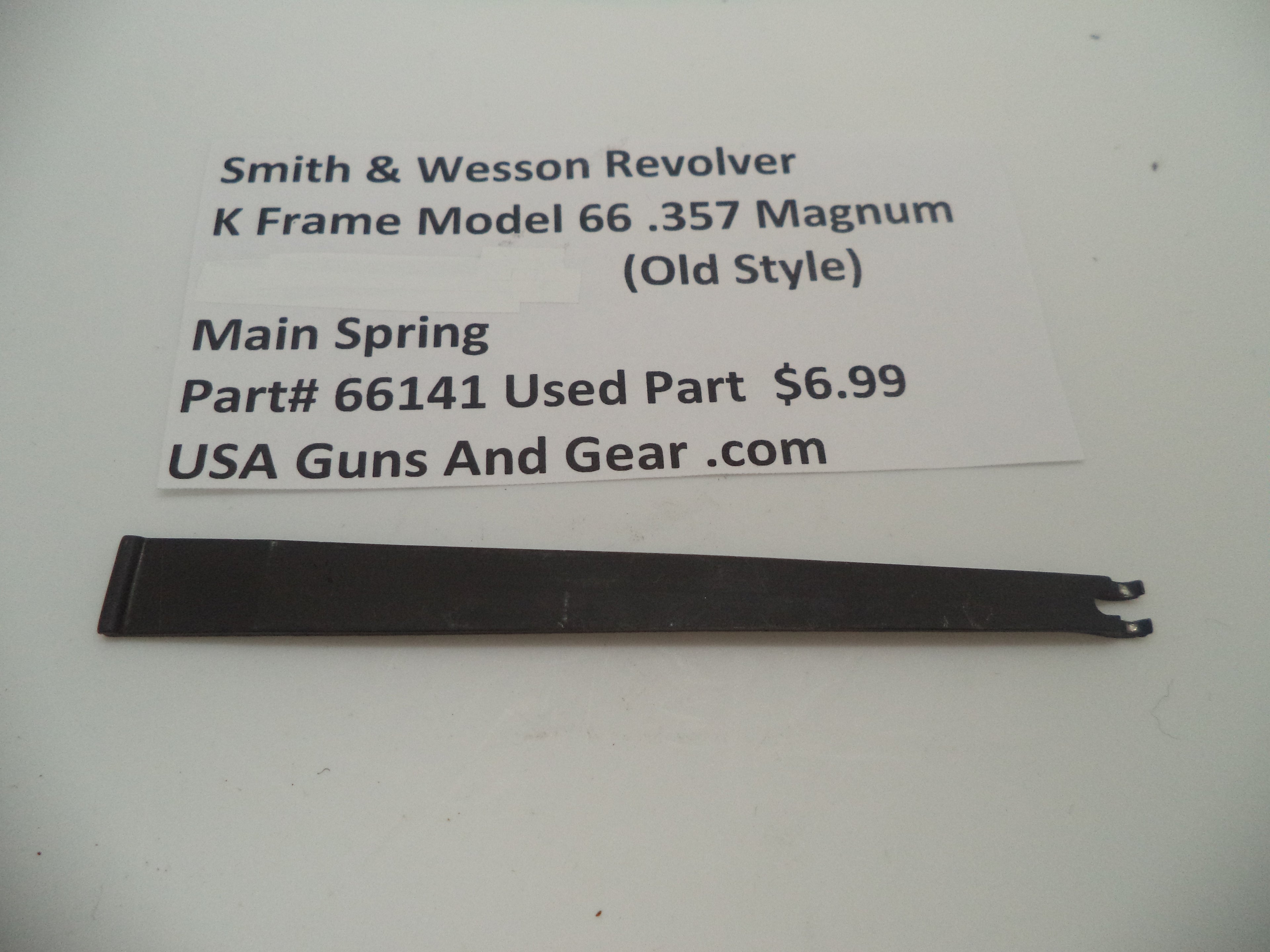 66141 Smith & Wesson K Frame Model 66 Main Spring Used .357 Magnum