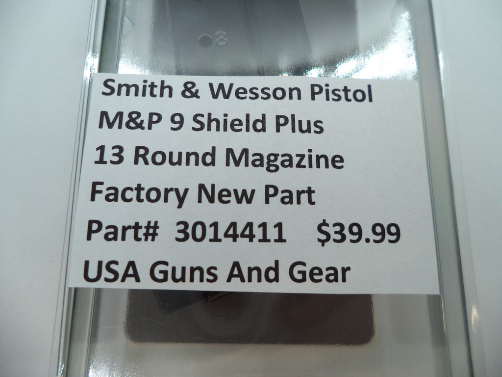 Smith & Wesson Shield Plus Magazine - 13 Round 9mm - Factory OEM 3014411