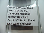 3014411 Smith & Wesson Pistol M&P 9 Shield Plus Magazine 13 Round 9mm