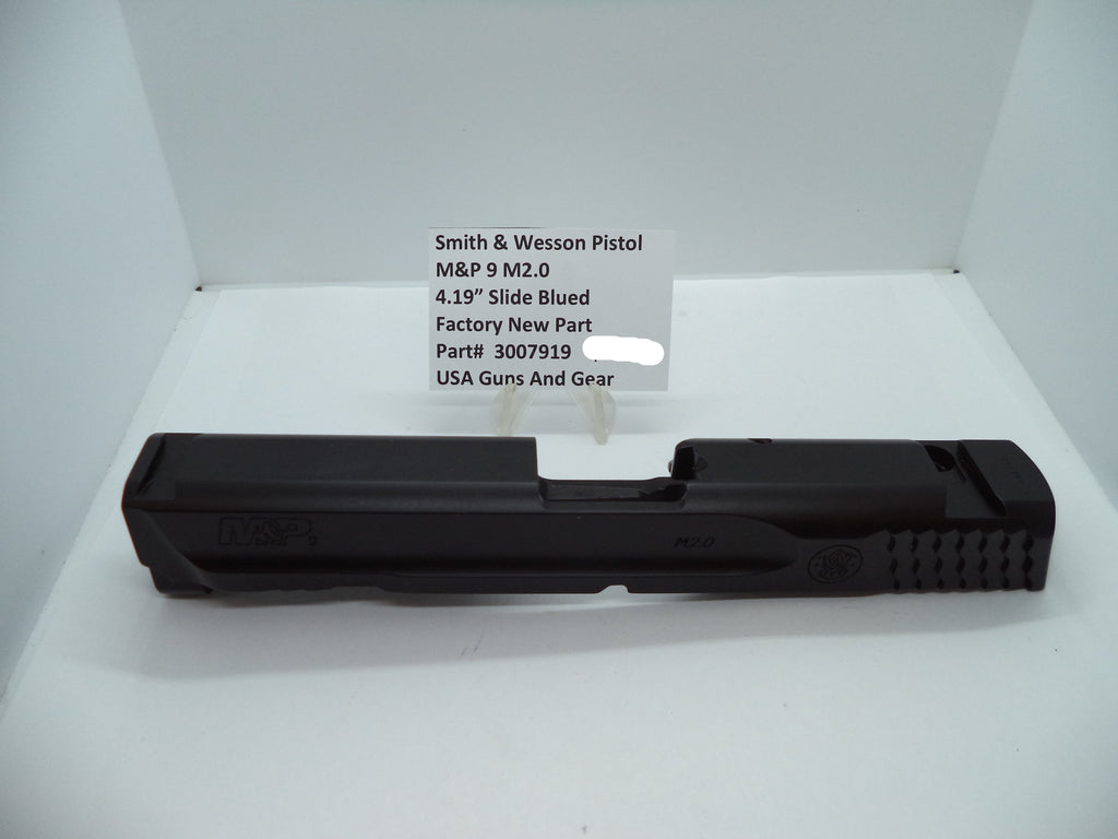 Smith & Wesson M&P 9 M2.0 Slide Assembly - 4.25" Full Size - Blued - Factory OEM Part 3007919