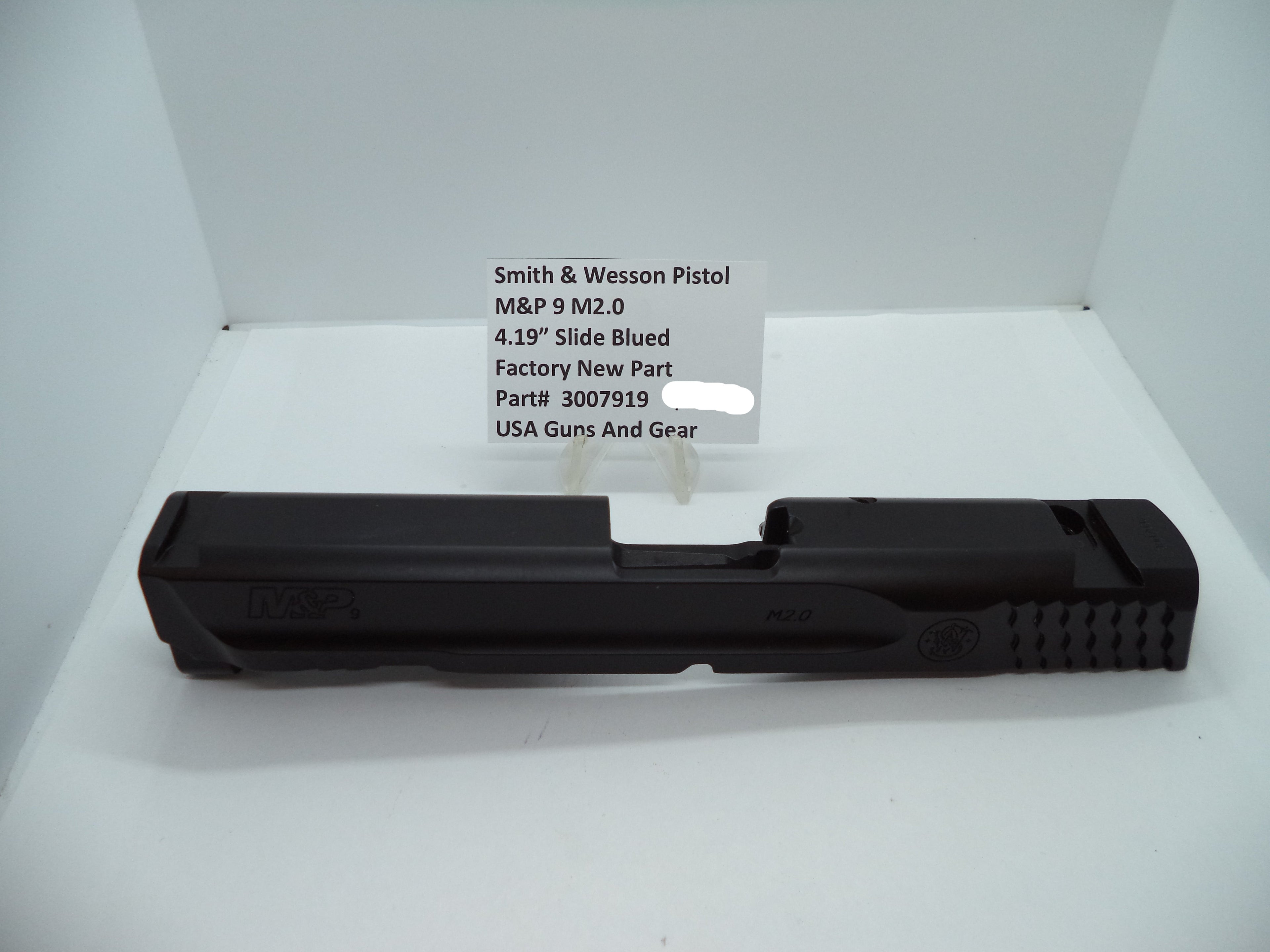 Smith & Wesson M&P 9 M2.0 Slide Assembly - 4.25" Full Size - Blued - Factory OEM Part 3007919