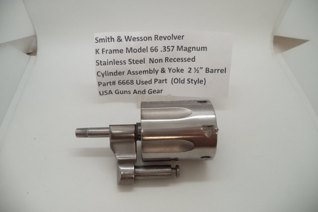 Smith & Wesson K Frame Model 66 Cylinder Assembly Used .357 Magnum 6668